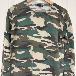 J. Crew Factory Camouflage Teddie Sweater M